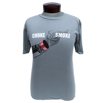 Briley T-Shirt Choke & Smoke Design, Grey