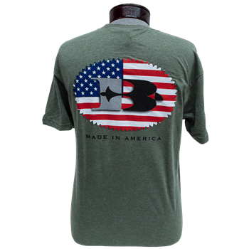 Briley T-Shirt with Red, White and Blue Flag Raptor