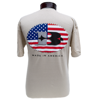 Briley T-Shirt with Red, White and Blue Flag Raptor