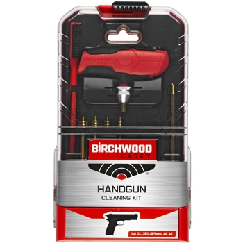 Birchwood Casey Universal Handgun Cleaning Kit Multi-Caliber 16-Piece Set with Travel Case