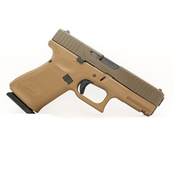 Glock G19, Gen 5 Dark Earth and Patriot Brown 9mm, 4.02”, 15-rd, ACG-57022 (G81659)