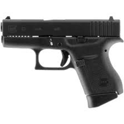 Glock G43 Subcompact (5337), 9mm, 1-rd mag, 3.41", (G64927)