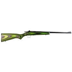 Crickett KSA2231 Youth 22 LR Caliber with 1rd Capacity, 16.12" Barrel, Blued Metal Finish & Black/Green Laminate Stock Right Hand (Youth) (G70343)