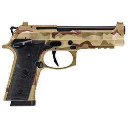 Beretta USA SPEC0732A18 92XI Combat Full Size Frame 9mm Luger 18+1 4.70" Black Inox Steel Barrel, Desert Combat Uniform Cerakote (G81366)