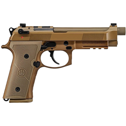 Beretta USA JS92QM9A4GM M9A4 Centurion 9mm Luger 18+1 4.80" Flat Dark Earth Cerakote Threaded Barrel, Optic Ready/Serrated Slide (G83601)